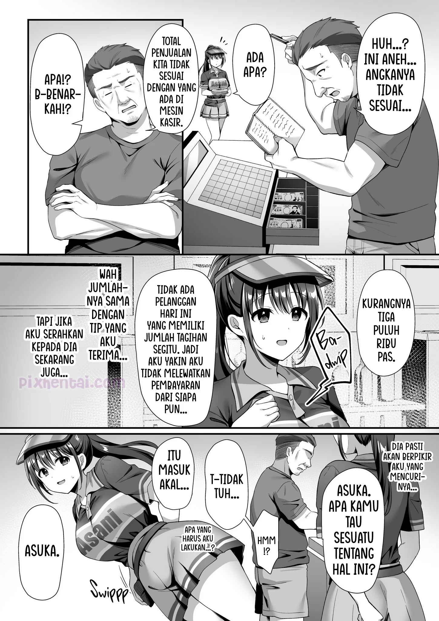Komik hentai xxx manga sex bokep Watashi Nusundemasen Beer Garden no Uriko Baito ni Kita Dake Nanoni 9